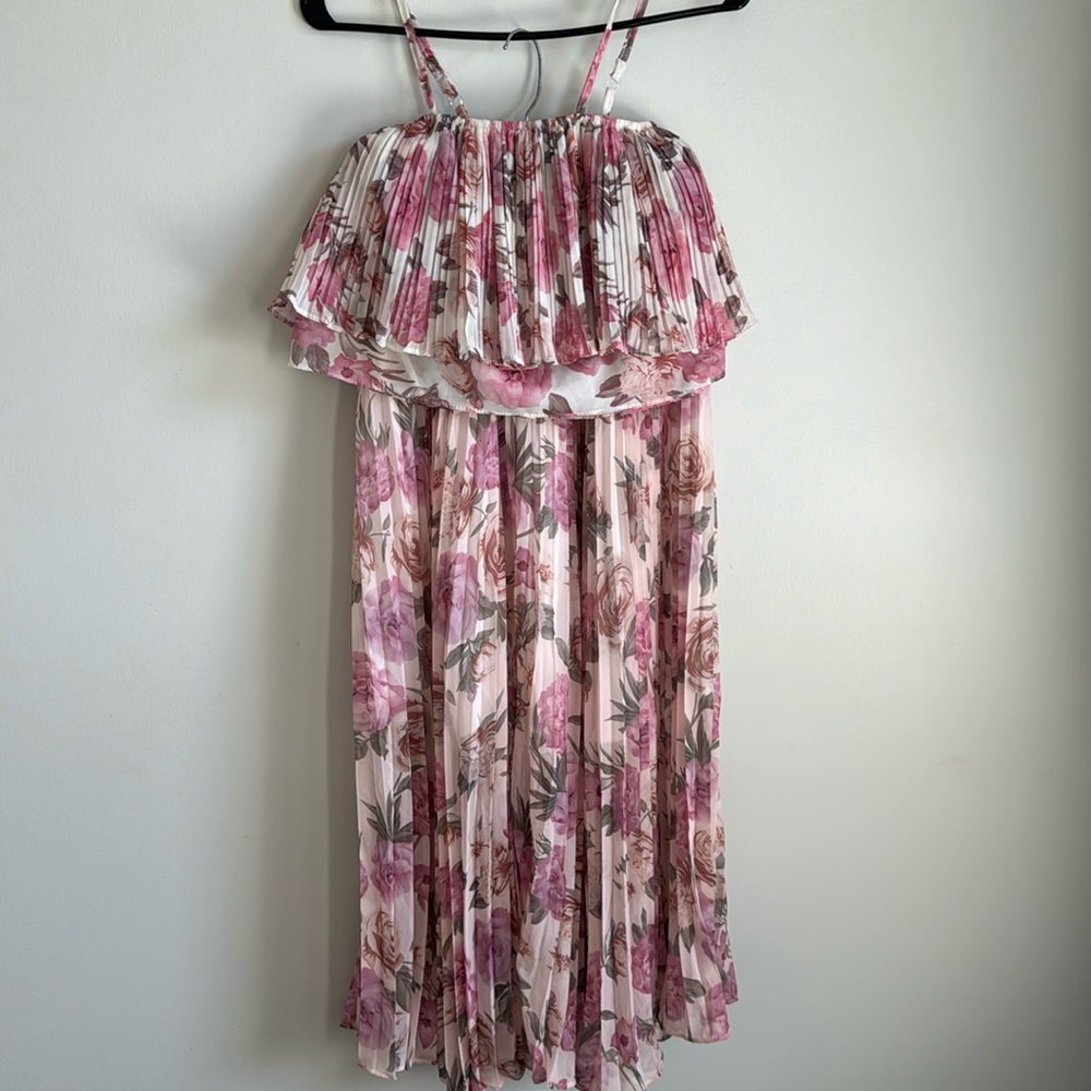 Vintage Two Piece Floral Dress